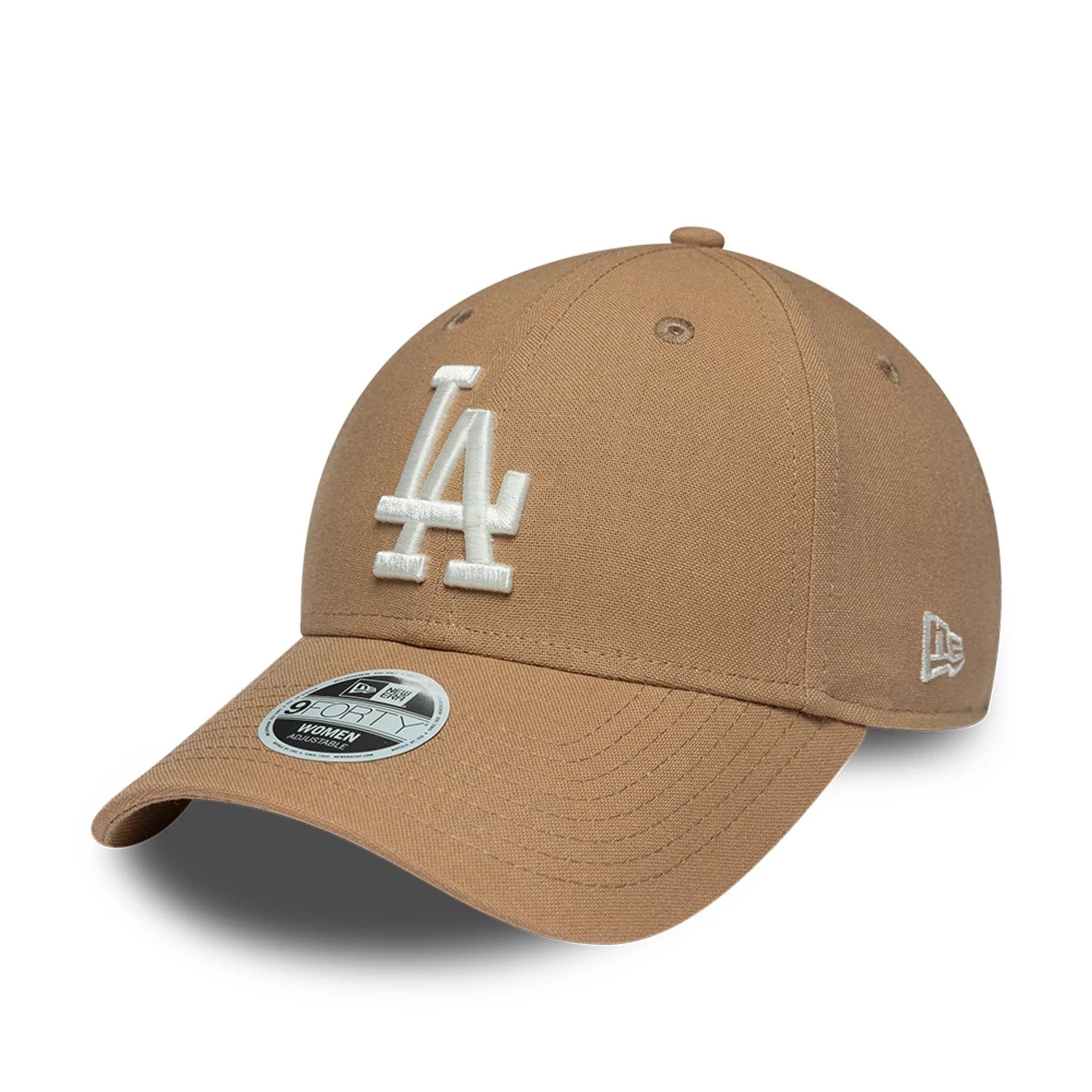 6703-la-dodgers-womens-mlb-linen-dark-beige-9forty-adjustable-cap-1.jpg LA Dodgers Womens MLB Linen Dark Beige 9FORTY Adjustable Cap