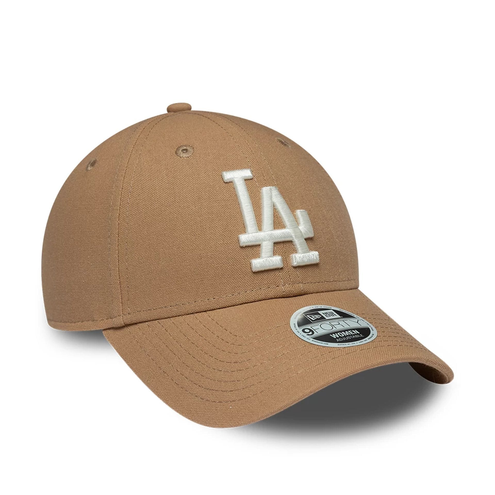6703-la-dodgers-womens-mlb-linen-dark-beige-9forty-adjustable-cap-3.jpg LA Dodgers Womens MLB Linen Dark Beige 9FORTY Adjustable Cap