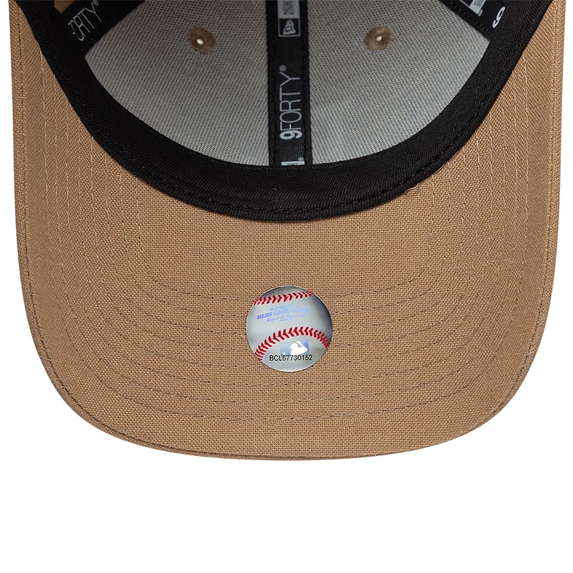 6703-la-dodgers-womens-mlb-linen-dark-beige-9forty-adjustable-cap-5.jpg LA Dodgers Womens MLB Linen Dark Beige 9FORTY Adjustable Cap