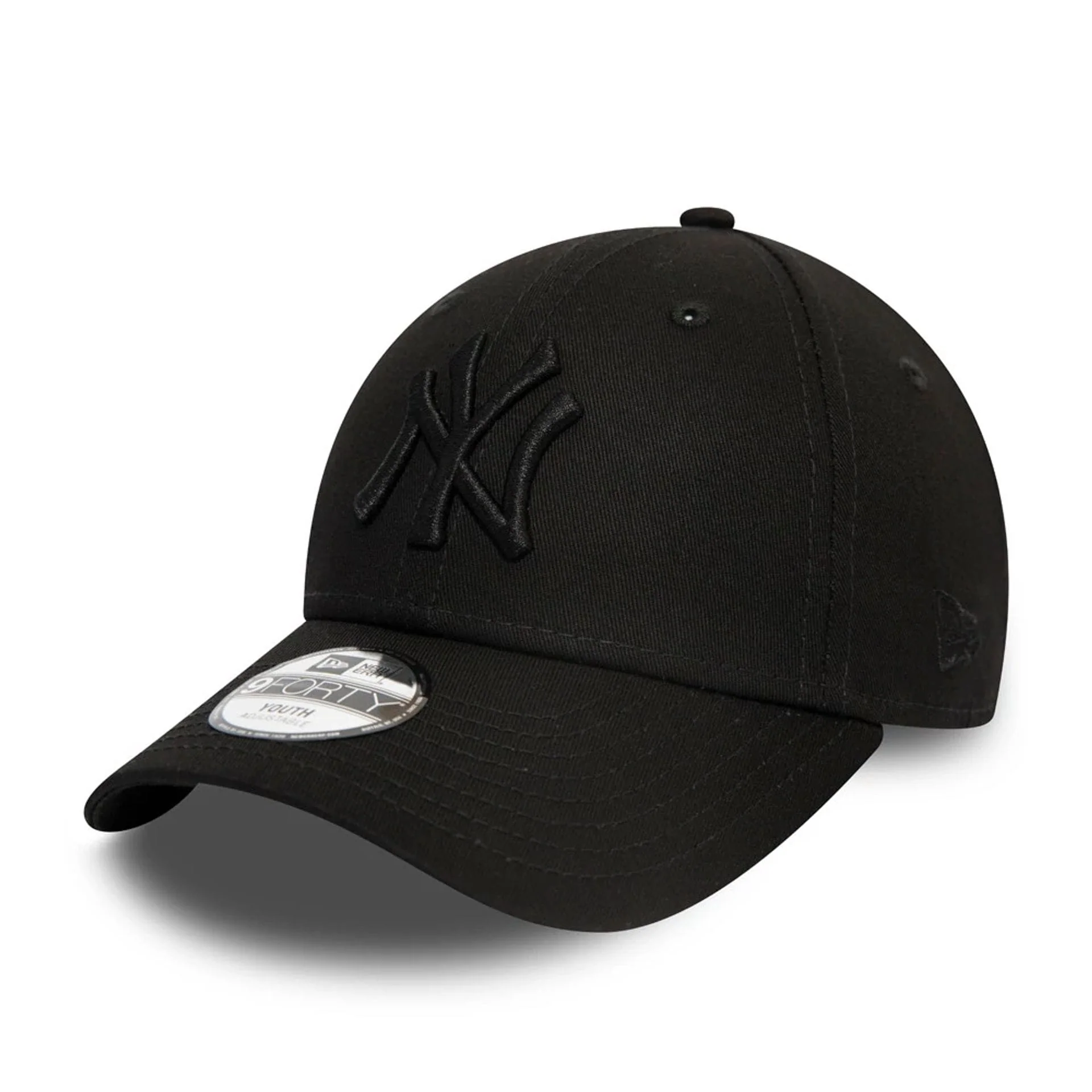 6766-new-york-yankees-essential-kids-black-on-black-9forty-cap-1.webp New York Yankees Essential Kids Black On Black 9FORTY Cap