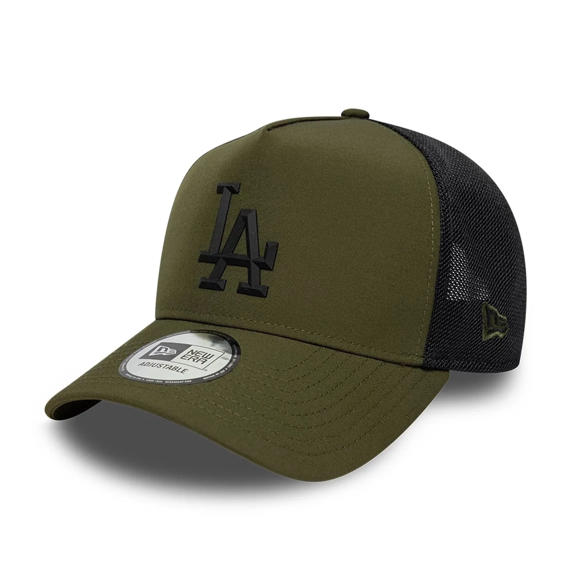 LA Dodgers MLB Sport Dark Green 9FORTY E-Frame Trucker Adjustable Cap