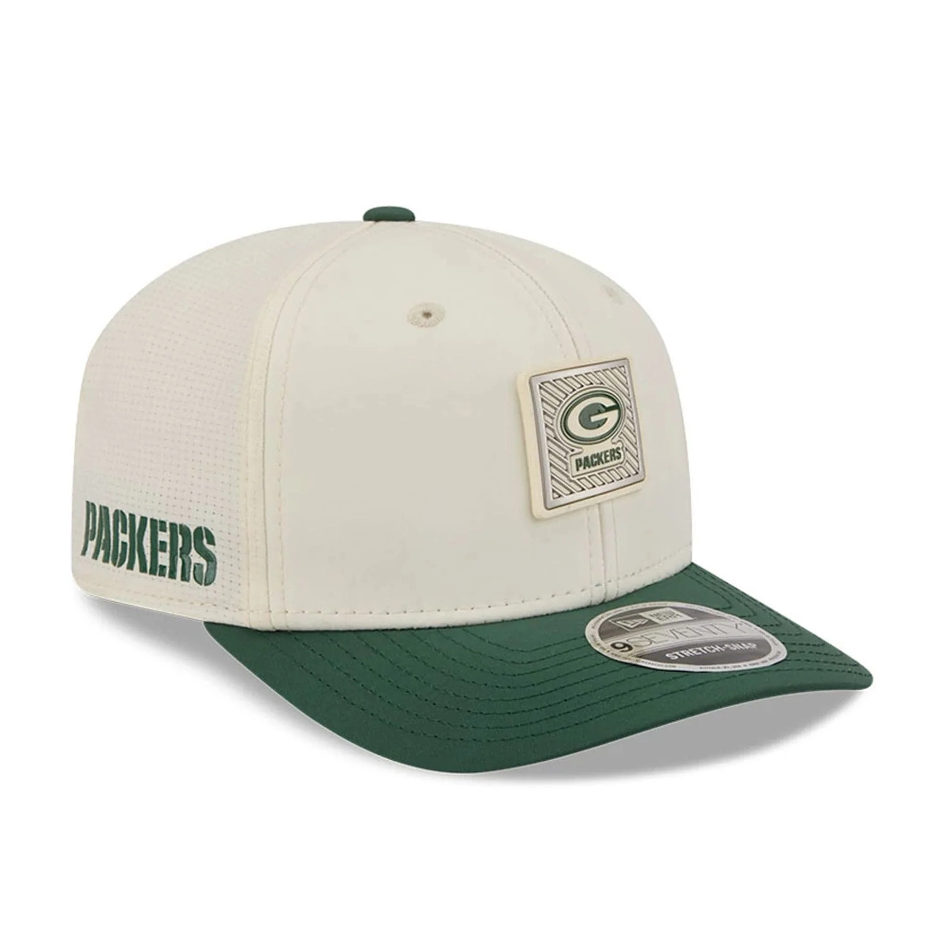 Packers NFL Training 2026 White 9SEVENTY Stretch Snap Adjustable Cap