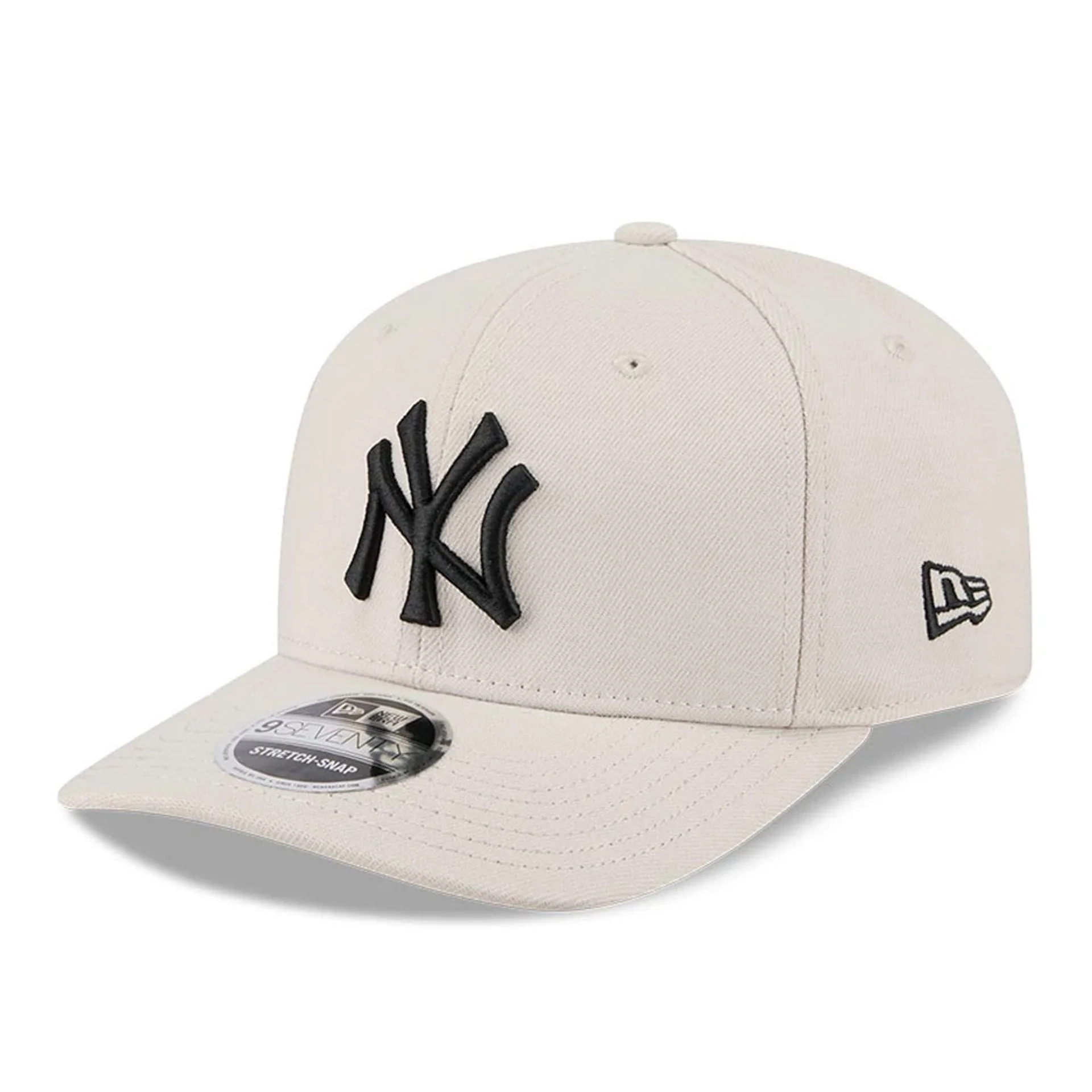 New York Yankees MLB Light Beige 9SEVENTY Stretch Snap Adjustable Cap