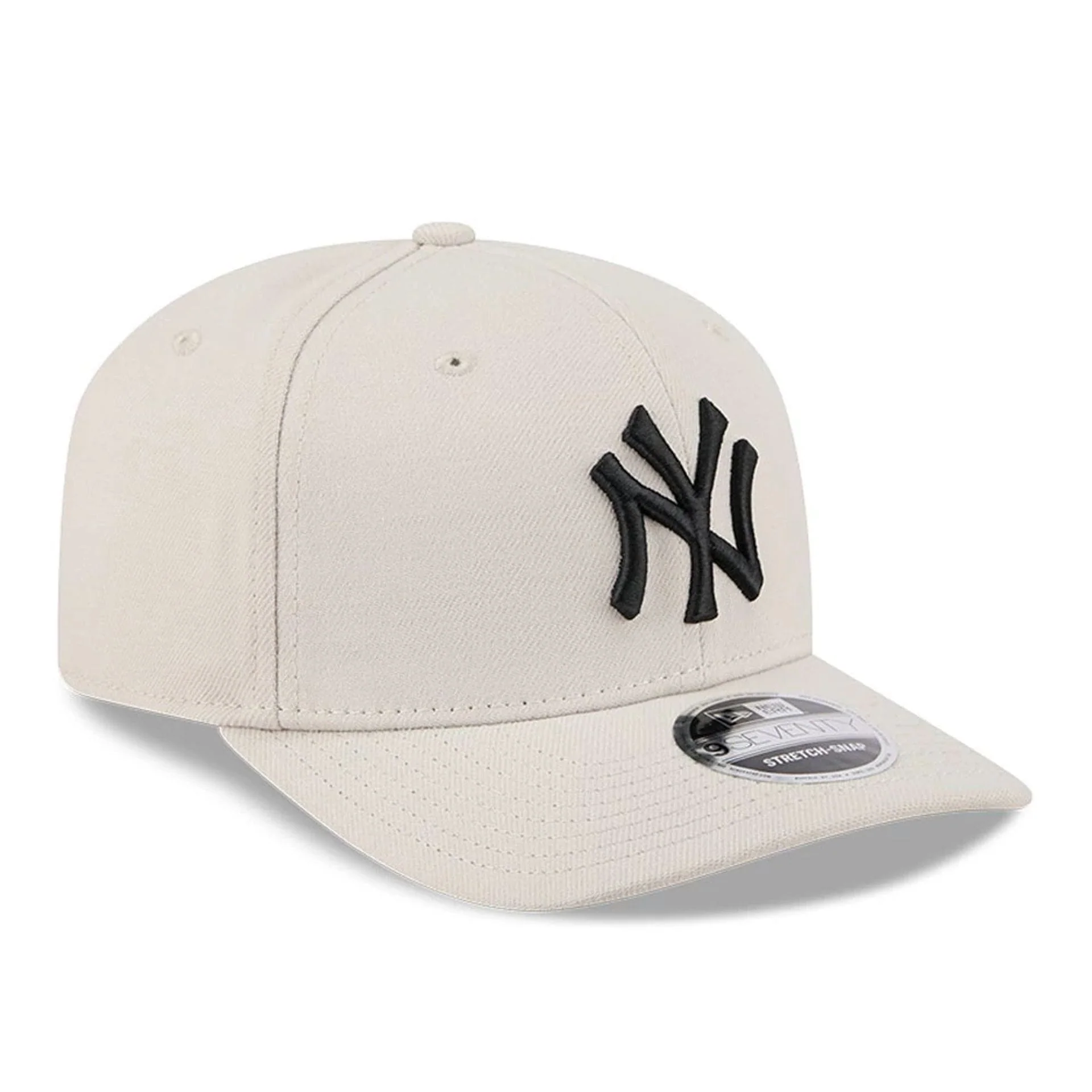 New York Yankees MLB Light Beige 9SEVENTY Stretch Snap Adjustable Cap