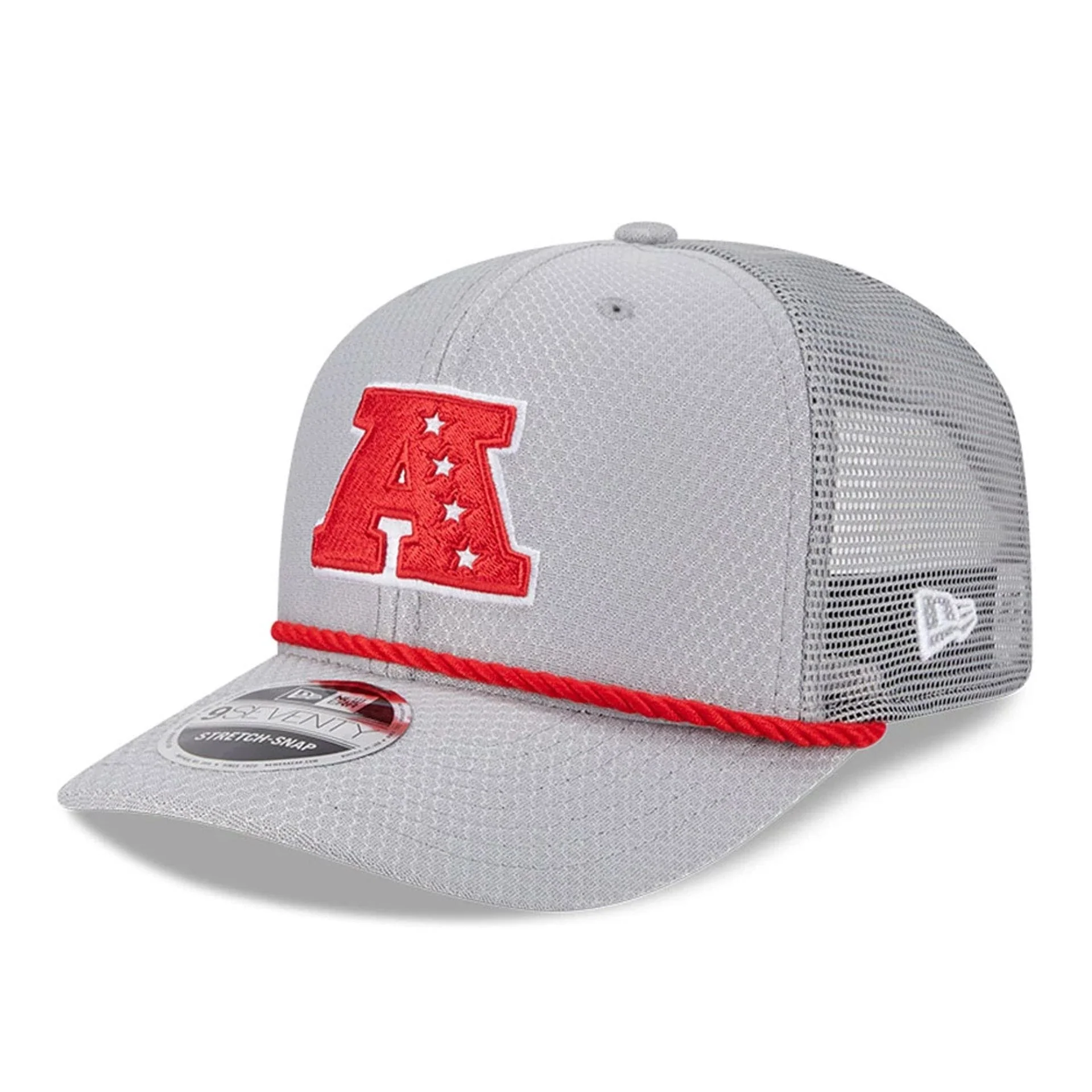 7095-nfl-pro-bowl-2025-afc-logo-grey-9seventy-trucker-stretch-snap-cap-1.webp NFL Pro Bowl 2025 AFC Logo Grey 9SEVENTY Trucker Stretch Snap Cap