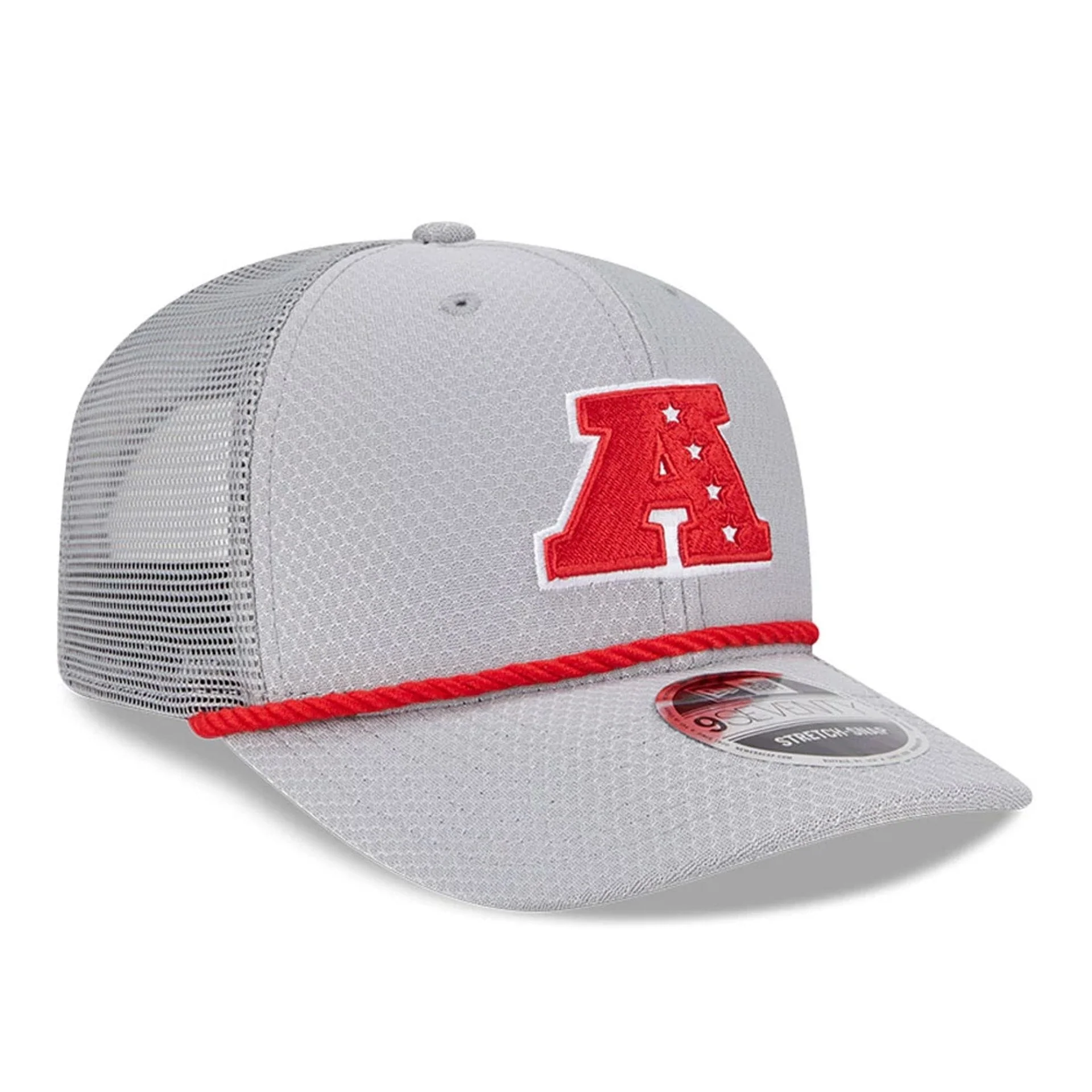 7095-nfl-pro-bowl-2025-afc-logo-grey-9seventy-trucker-stretch-snap-cap-3.webp NFL Pro Bowl 2025 AFC Logo Grey 9SEVENTY Trucker Stretch Snap Cap