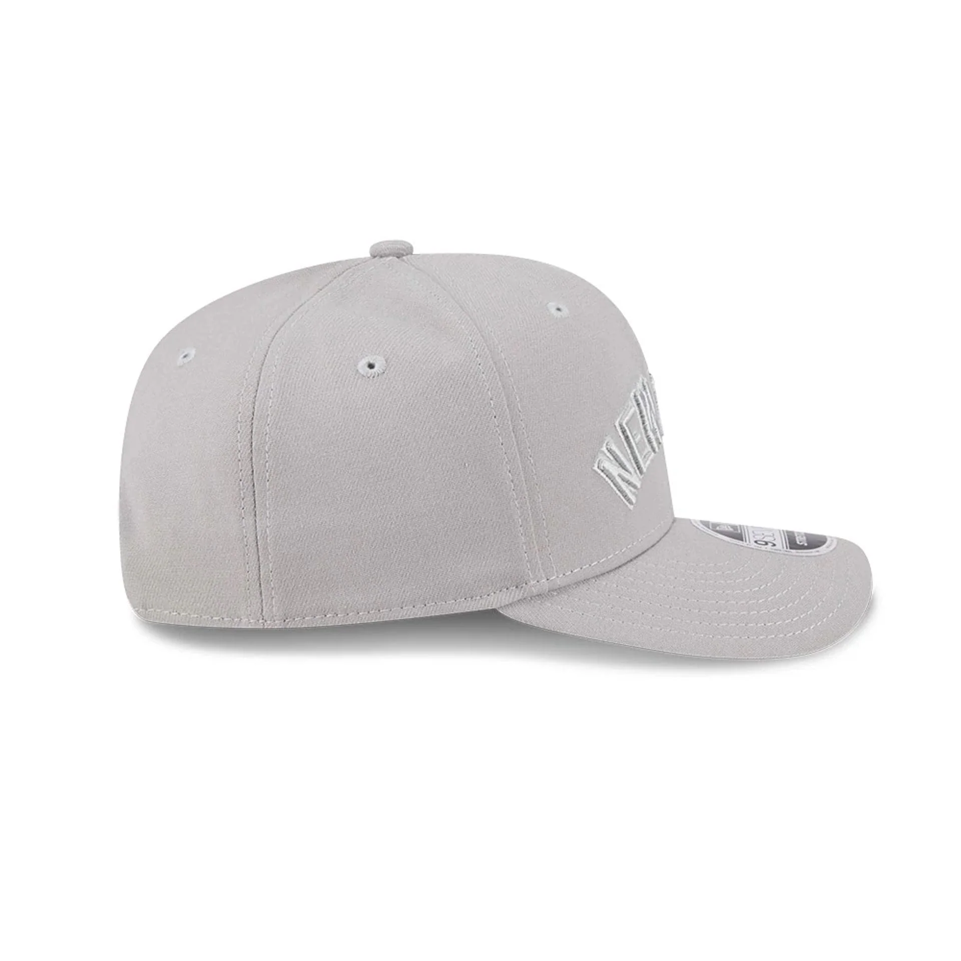New York Yankees MLB Script Grey 9SEVENTY Stretch Snap Adjustable Cap