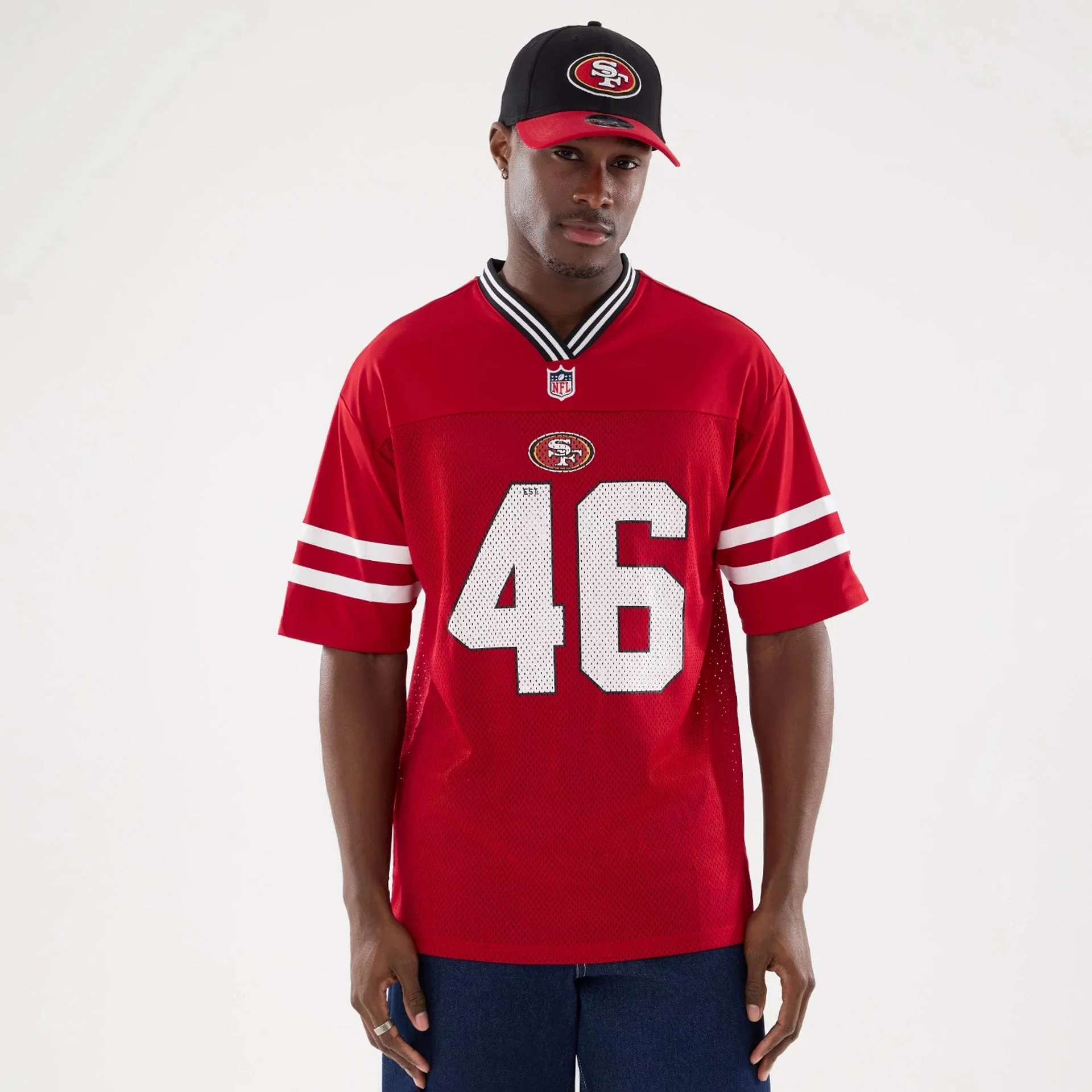 San Francisco 49ers NFL Mesh Red Mesh Jersey