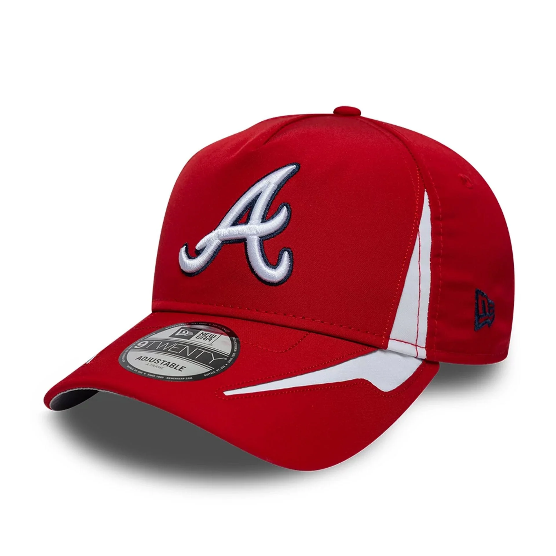 Atlanta Braves MLB Panel Red 9TWENTY A-Frame Adjustable Cap