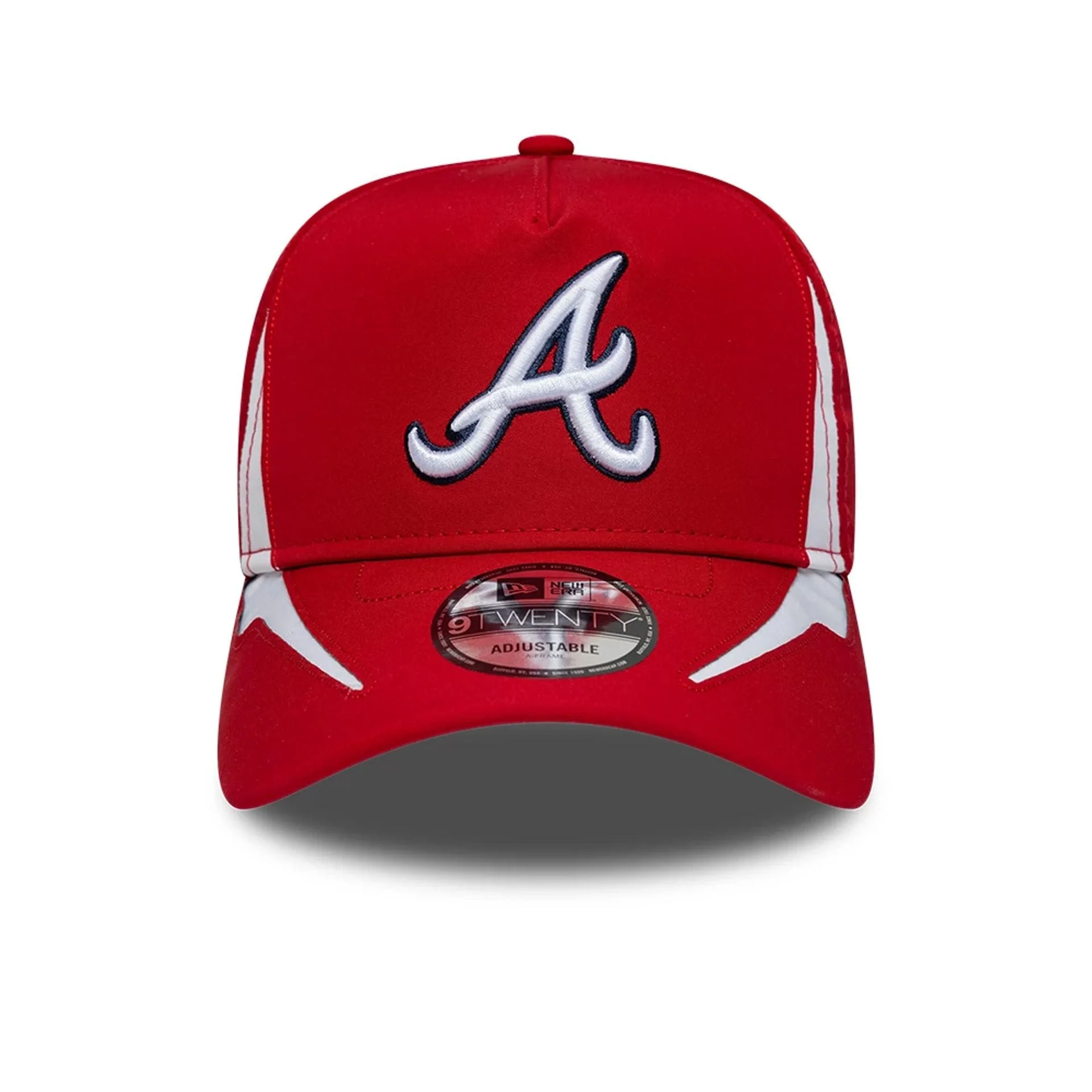 Atlanta Braves MLB Panel Red 9TWENTY A-Frame Adjustable Cap
