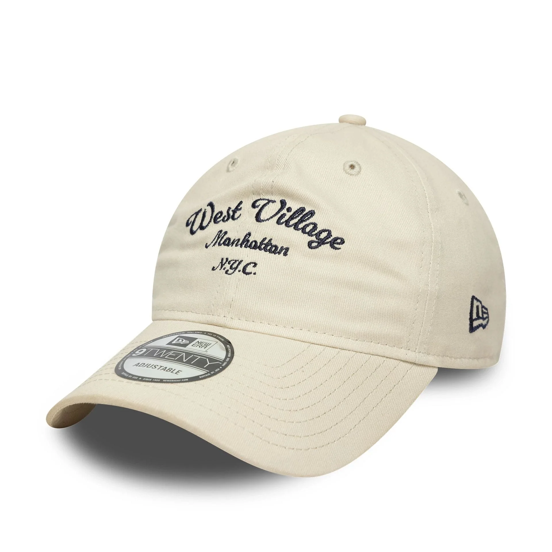 New Era Wordmark Cream 9TWENTY Adjustable Cap