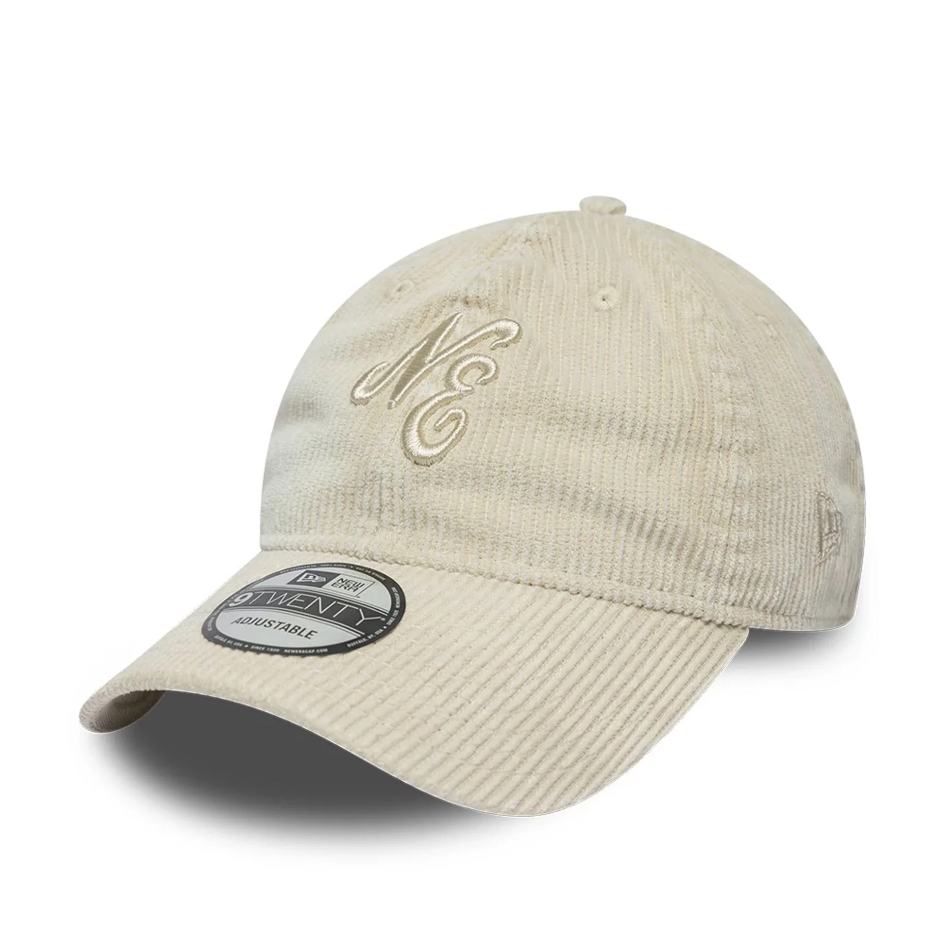 New Era Washed Cord Light Grey 9TWENTY Adjustable Cap