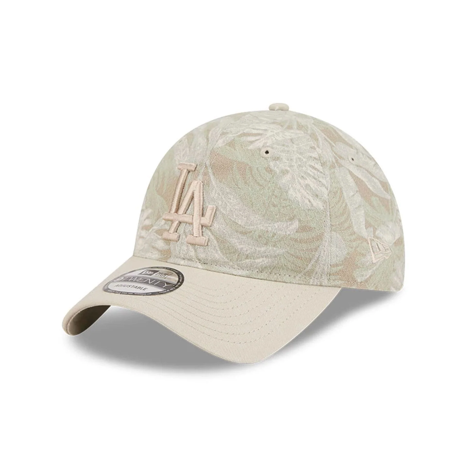 LA Dodgers MLB Leafy Palm Light Beige 9TWENTY Adjustable Cap