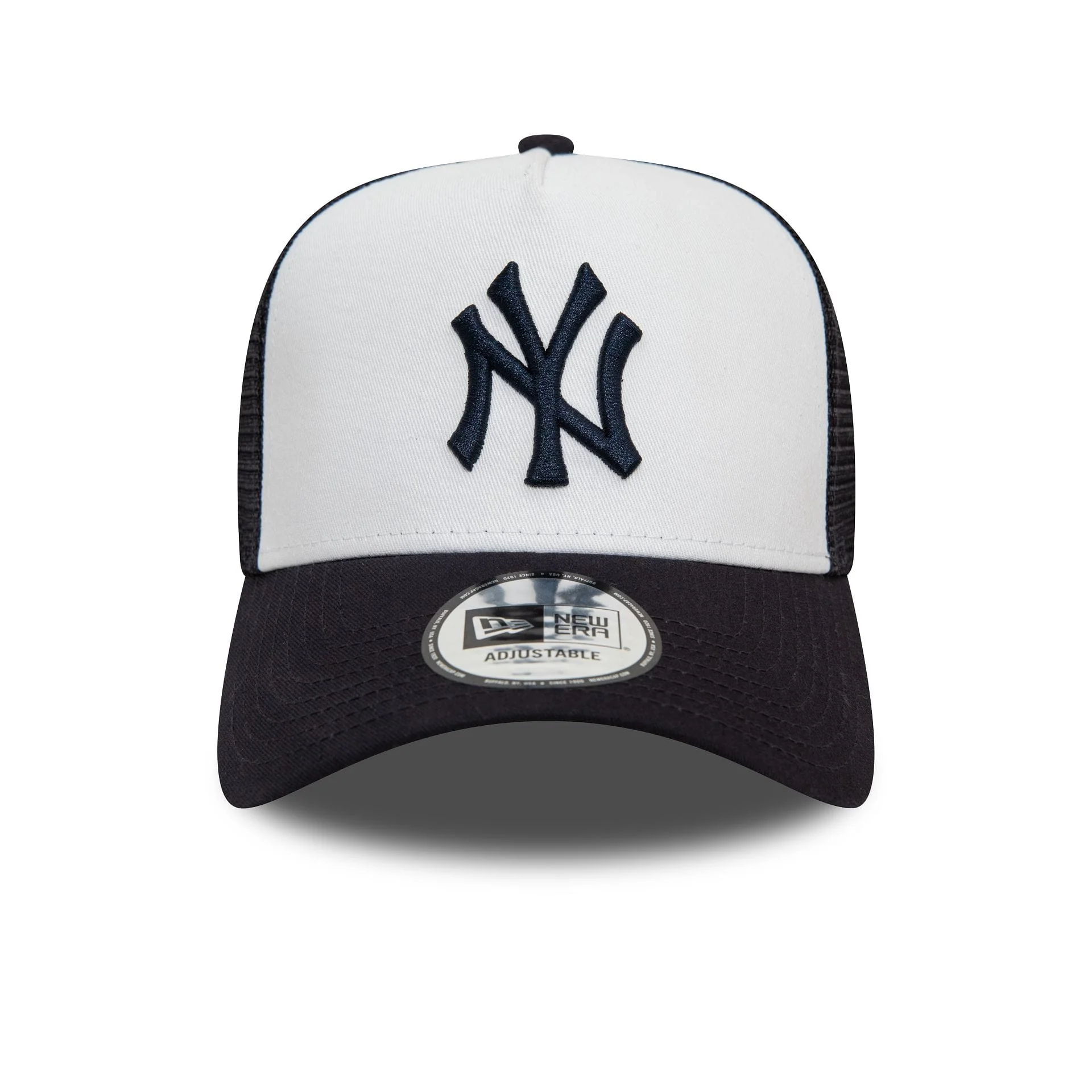 New York Yankees Team Colour White A-Frame Trucker Cap