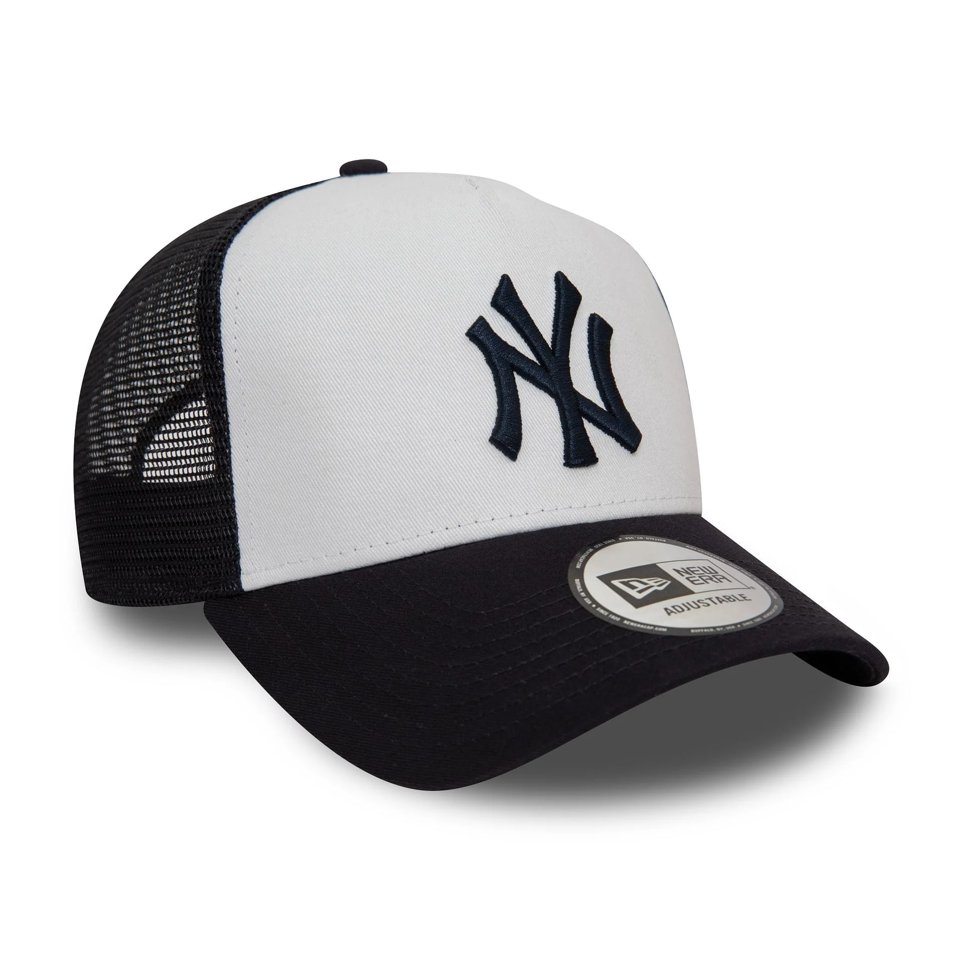 New York Yankees Team Colour White A-Frame Trucker Cap