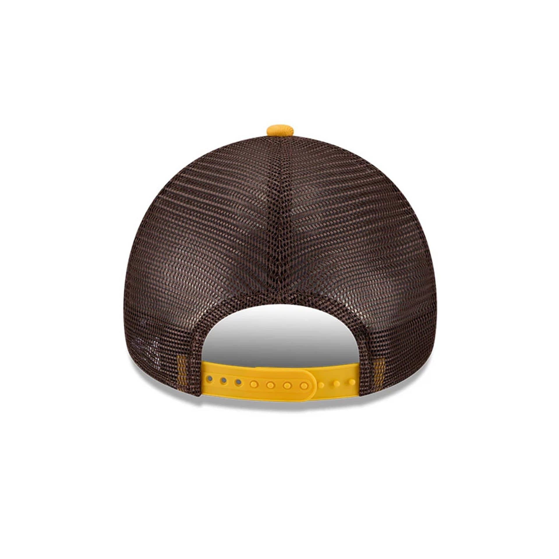 Padres MLB X Anchorman Whammy Dark Brown 9FORTY A-Frame Trucker Adjustable Cap