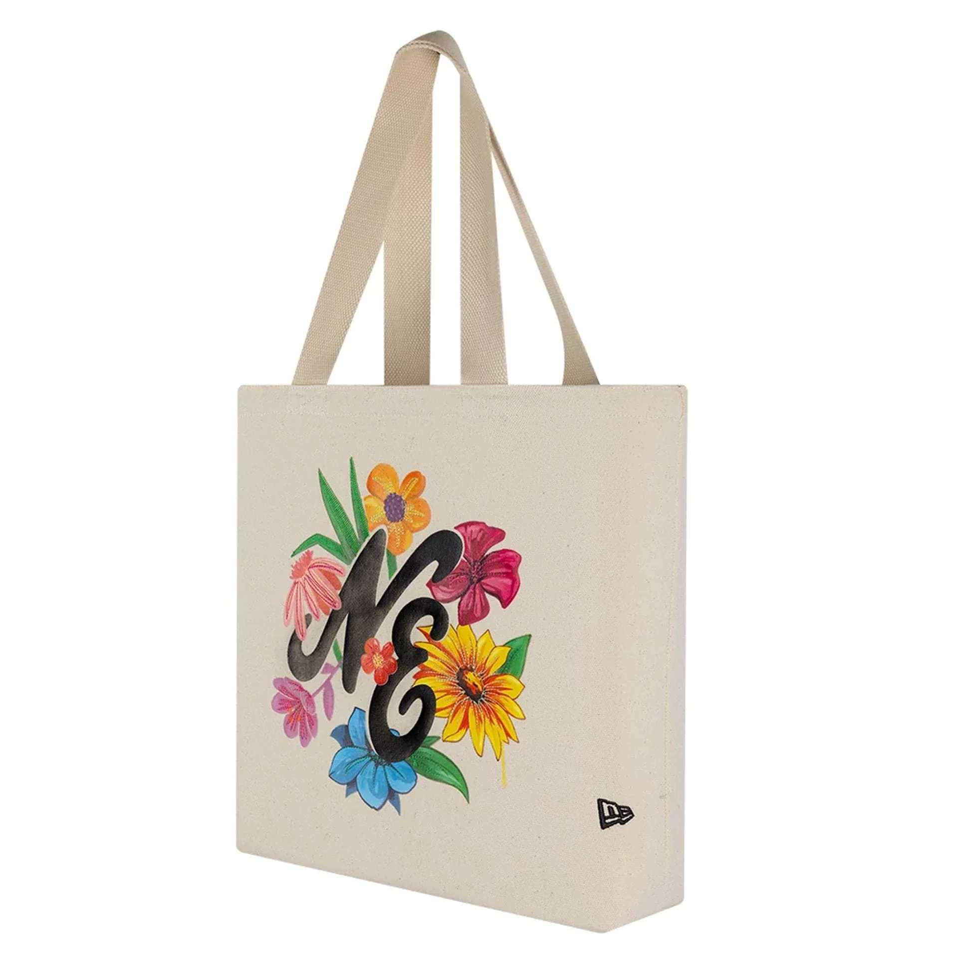New Era Graphic Light Beige Tote Bag