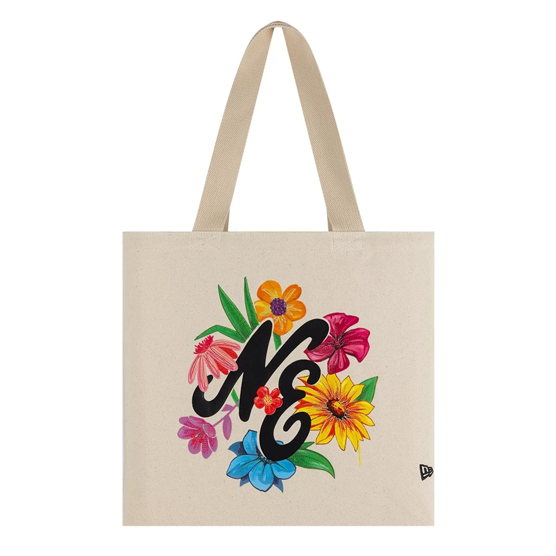 New Era Graphic Light Beige Tote Bag