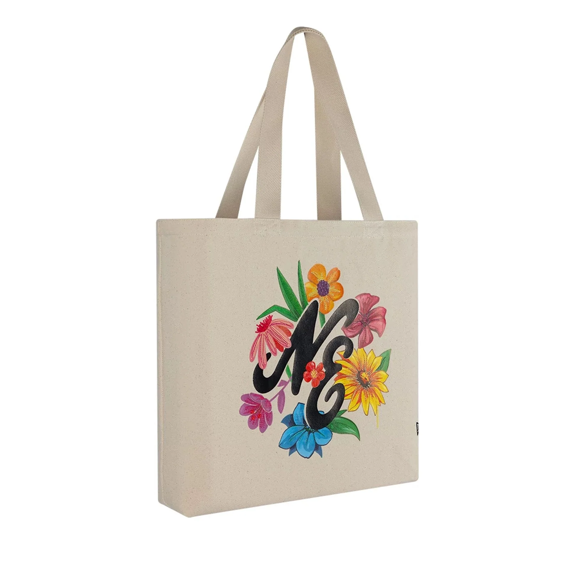 New Era Graphic Light Beige Tote Bag