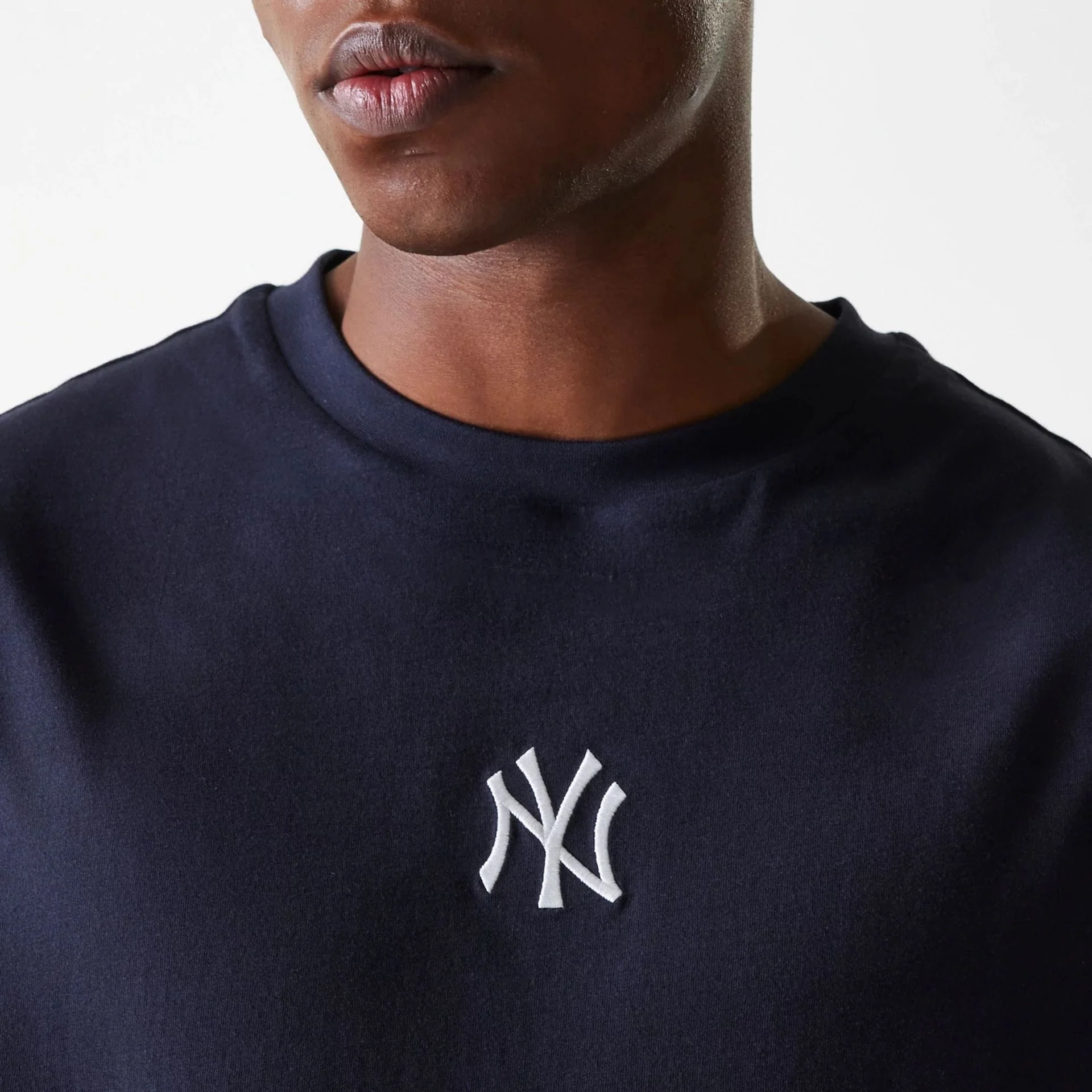 New York Yankees MLB League Essential Navy Oversized T-Shirt