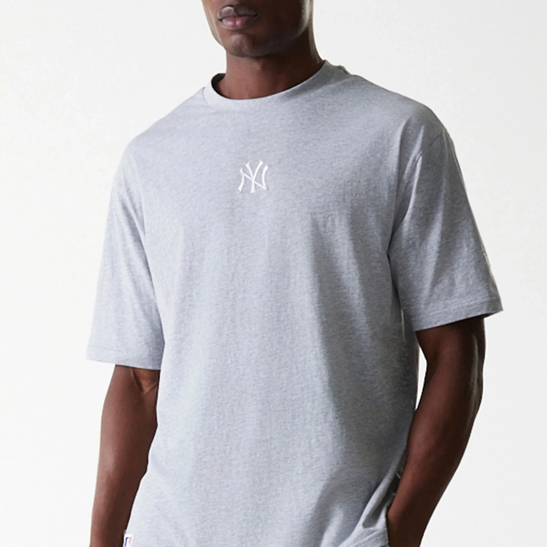 New York Yankees MLB League Essential Grey Oversized T-Shirt