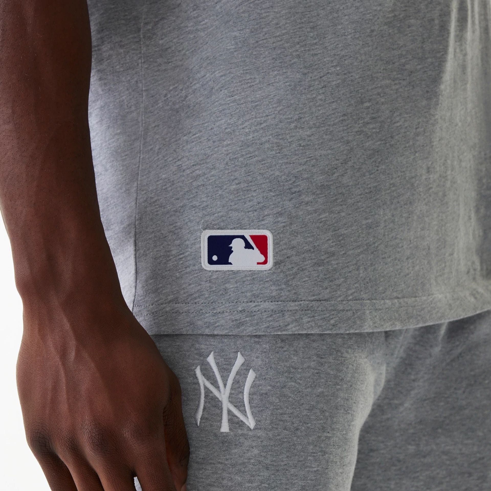 New York Yankees MLB League Essential Grey Oversized T-Shirt