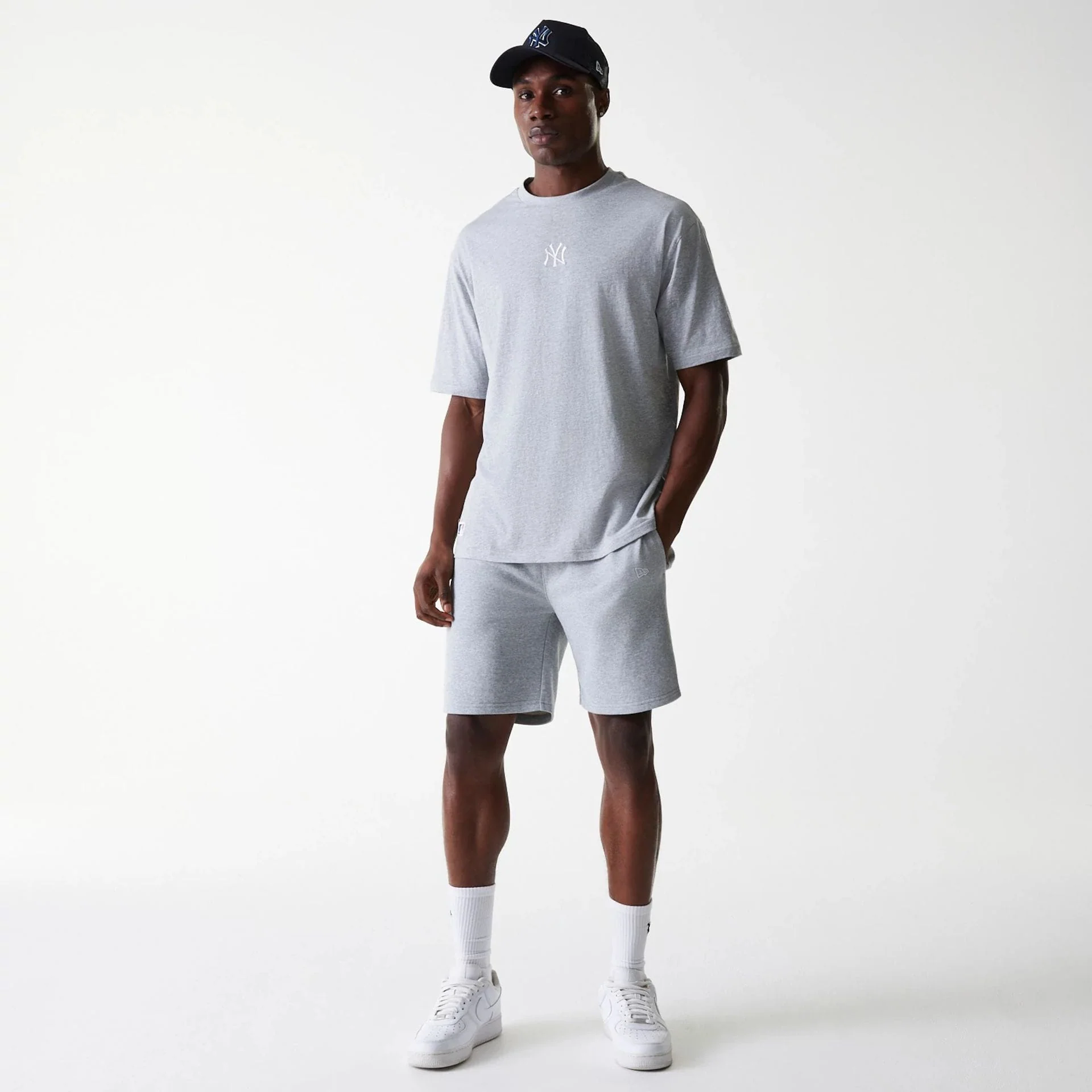 New York Yankees MLB League Essential Grey Oversized T-Shirt