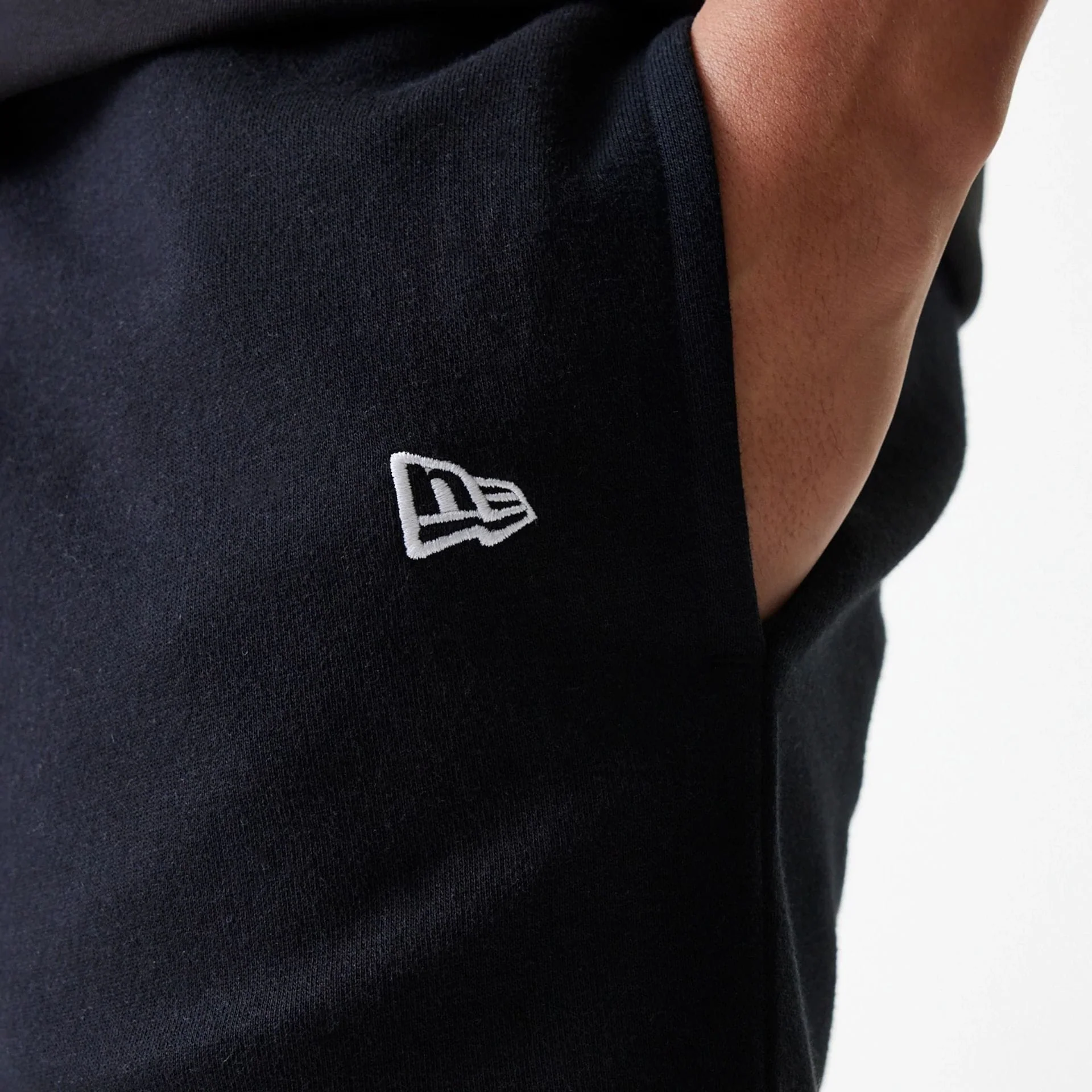 New York Yankees MLB League Essential French Terry Black Shorts