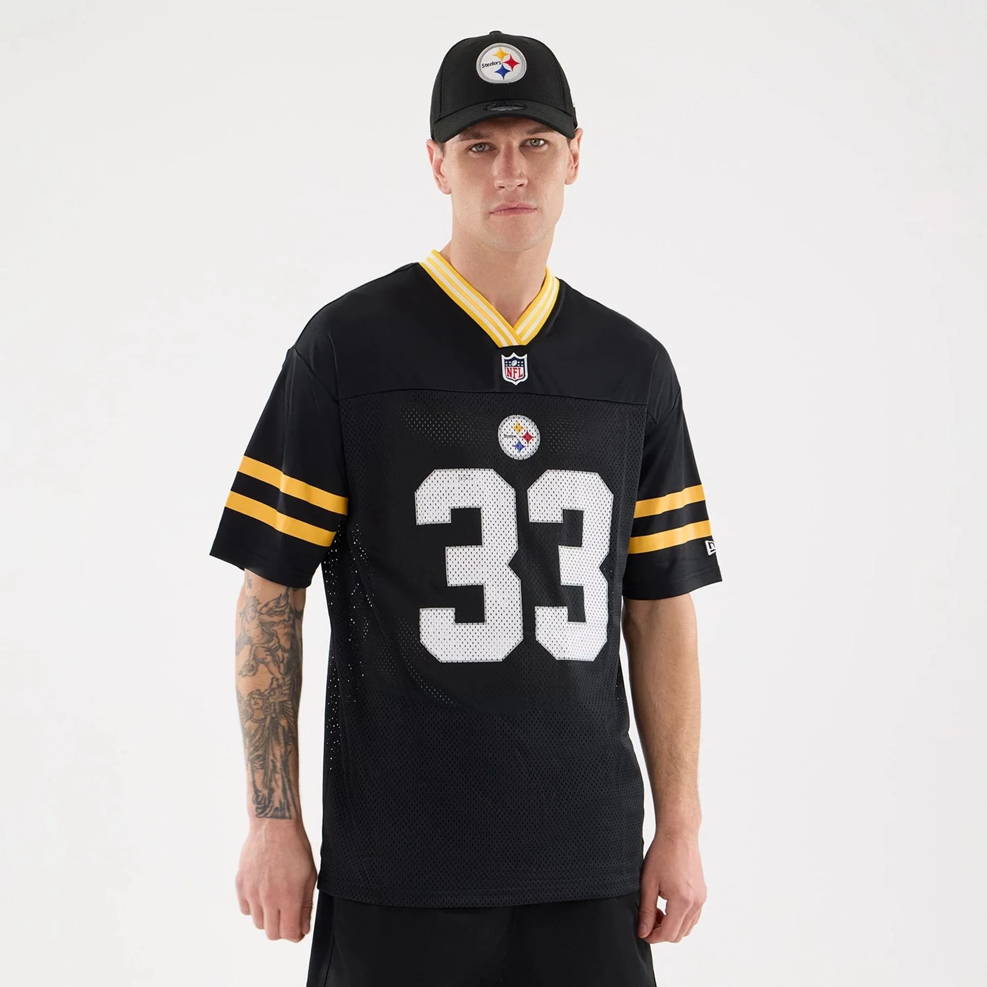 Pittsburgh Steelers NFL Mesh Black Mesh Jersey