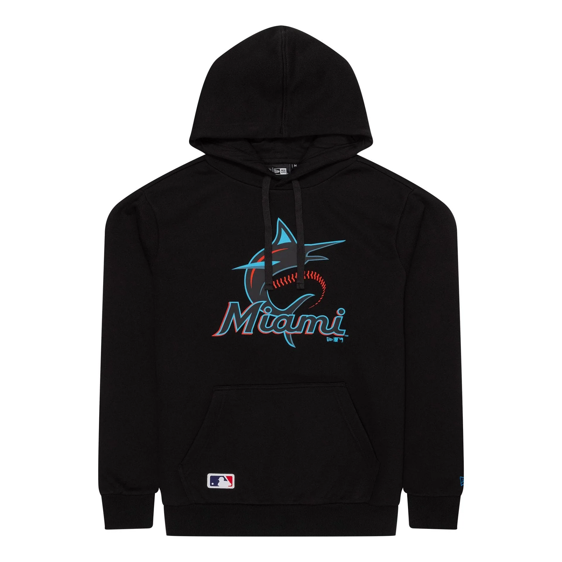 Miami Marlins MLB Regular Black Pullover Hoodie