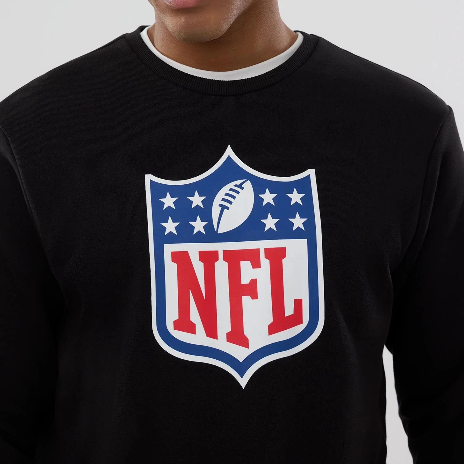 NFL Generic Logo Black Crew Neck Sweater