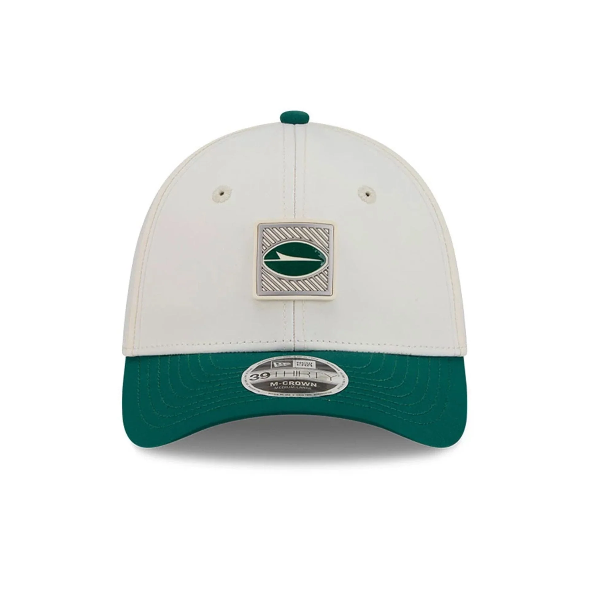 New York Jets NFL Training 2026 White 39THIRTY M-Crown Stretch Fit Cap