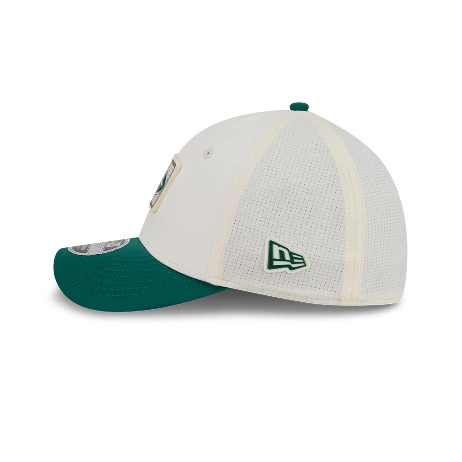 New York Jets NFL Training 2026 White 39THIRTY M-Crown Stretch Fit Cap