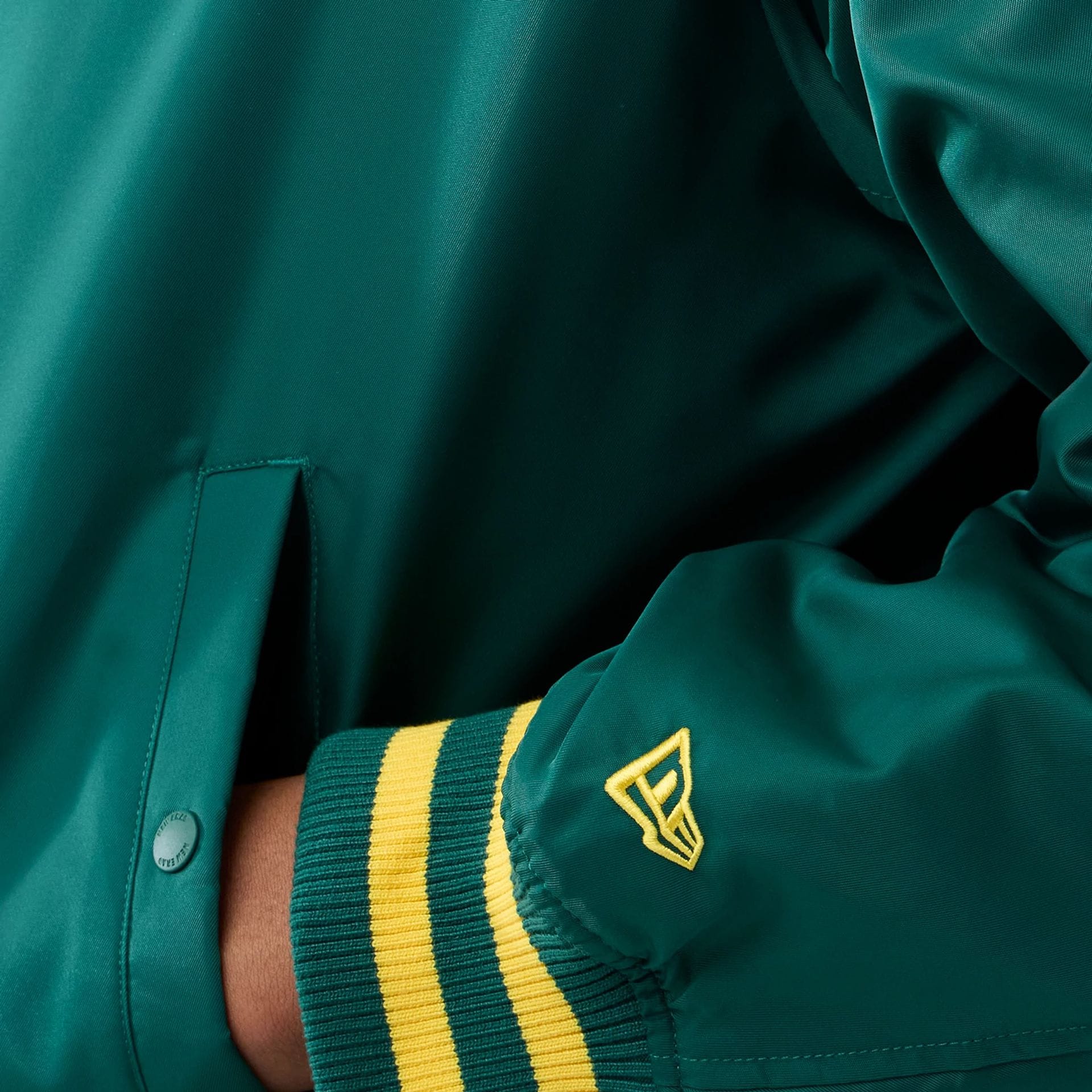 Oakland Athletics MLB Authentic Green Stadium Jacket